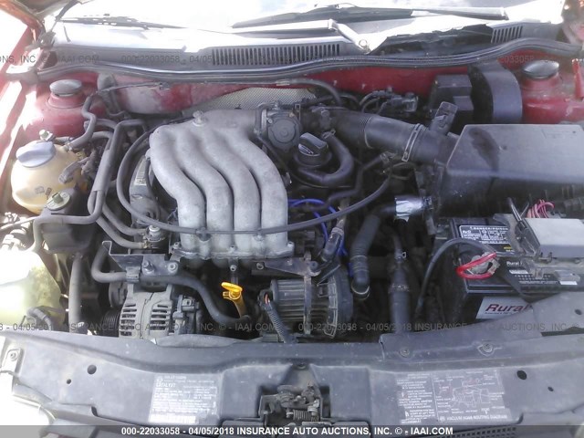 3VWRC29M6YM094925 - 2000 VOLKSWAGEN JETTA GL RED photo 10