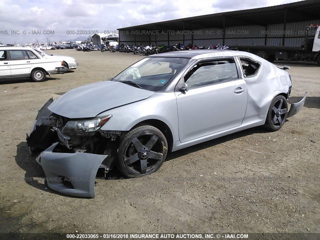 JTKJF5C76B3006663 - 2011 TOYOTA SCION TC 灰色 照片 2
