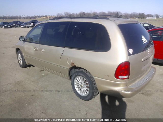 1C4GP54L0XB539664 - 1999 CHRYSLER TOWN & COUNTRY LX/LXI GOLD photo 3