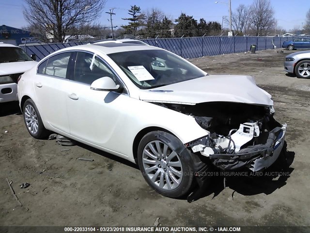 2G4GR5EK1C9146716 - 2012 BUICK REGAL WHITE photo 1