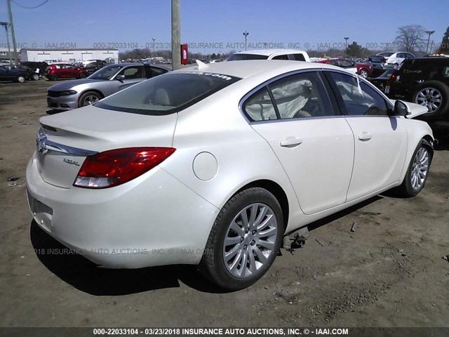 2G4GR5EK1C9146716 - 2012 BUICK REGAL WHITE photo 4