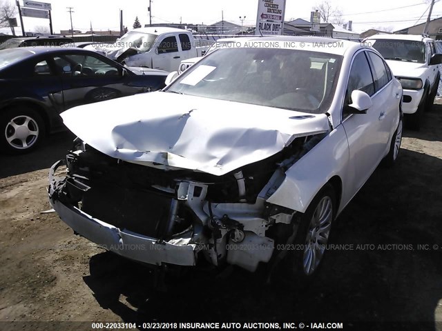 2G4GR5EK1C9146716 - 2012 BUICK REGAL WHITE photo 6