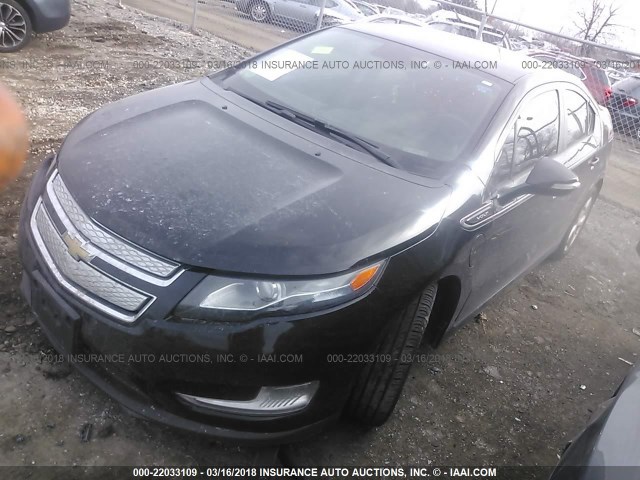 1G1RD6E42CU105168 - 2012 CHEVROLET VOLT BLACK photo 2