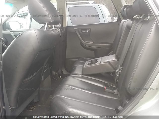 JN8AZ08W36W542710 - 2006 NISSAN MURANO SL/SE/S GRAY photo 8