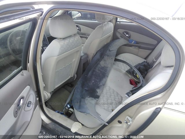 1G1ZT52805F268350 - 2005 CHEVROLET MALIBU LS GOLD photo 8