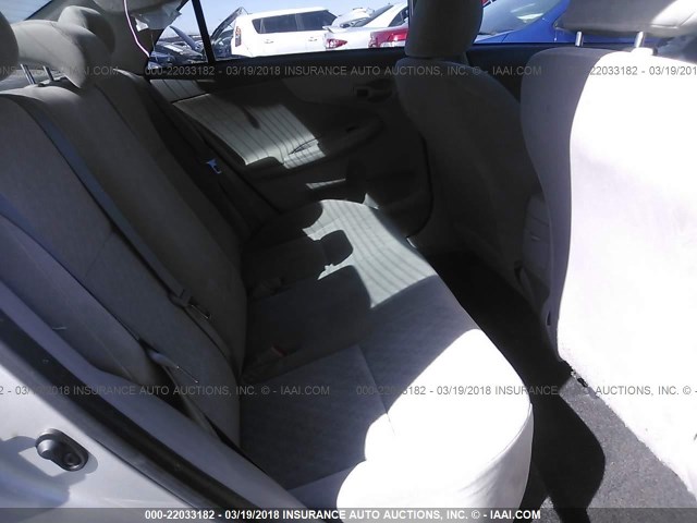 JTDBL40E59J042173 - 2009 TOYOTA COROLLA LE/XLE SILVER photo 8