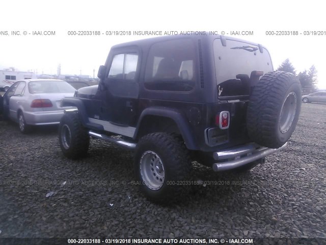 1J4FY29P6WP752486 - 1998 JEEP WRANGLER / TJ SE BLACK photo 3