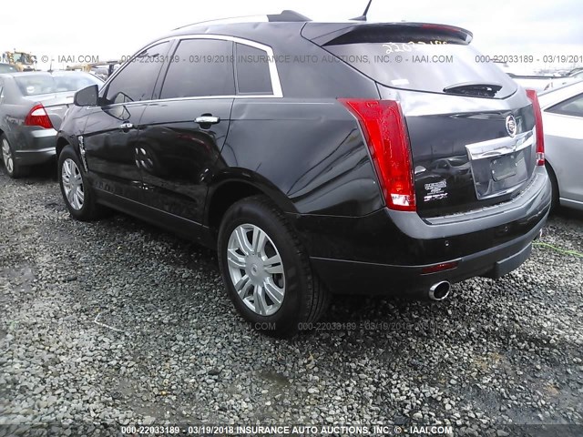 3GYFNAE36CS585484 - 2012 CADILLAC SRX LUXURY COLLECTION BLACK photo 3