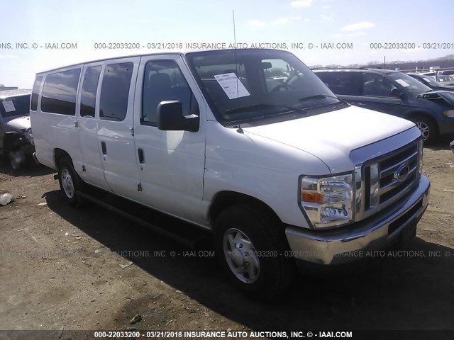 1FBSS3BL0BDA35407 - 2011 FORD ECONOLINE E350 SUPER DUTY WAGON WHITE photo 1