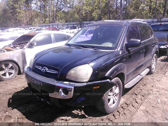 KM8JN12D86U422140 - 2006 HYUNDAI TUCSON GLS/LIMITED BLACK photo 2