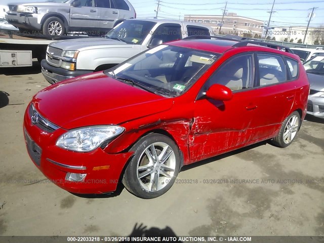 KMHDC8AE2AU084037 - 2010 HYUNDAI ELANTRA TOURING GLS/SE RED photo 2