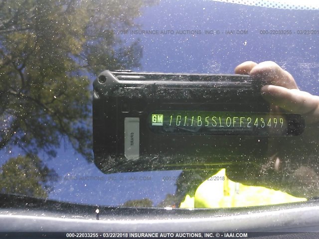 1G11B5SL0FF243499 - 2015 CHEVROLET MALIBU LS 灰色 照片 9