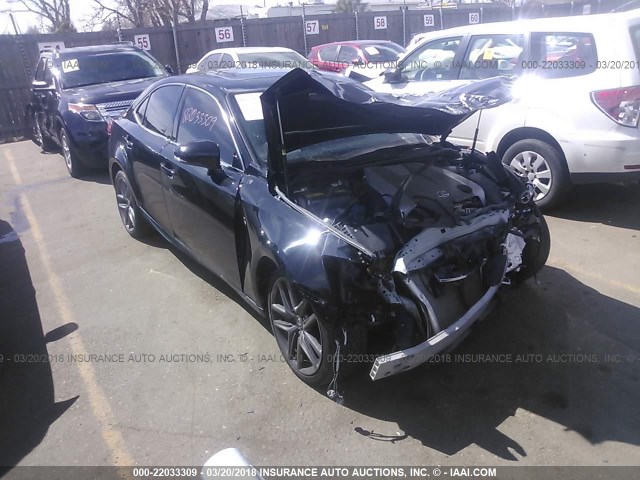 JTHCE1D26E5000822 - 2014 LEXUS IS 350 BLACK photo 1