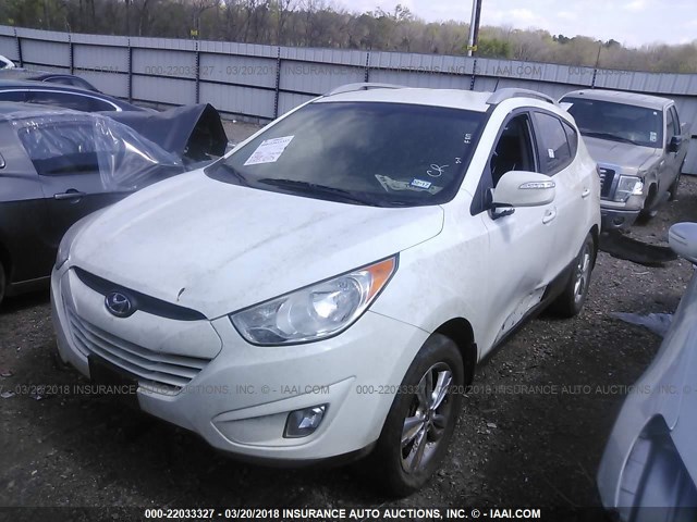 KM8JU3AC2DU561586 - 2013 HYUNDAI TUCSON GLS/LIMITED WHITE photo 6