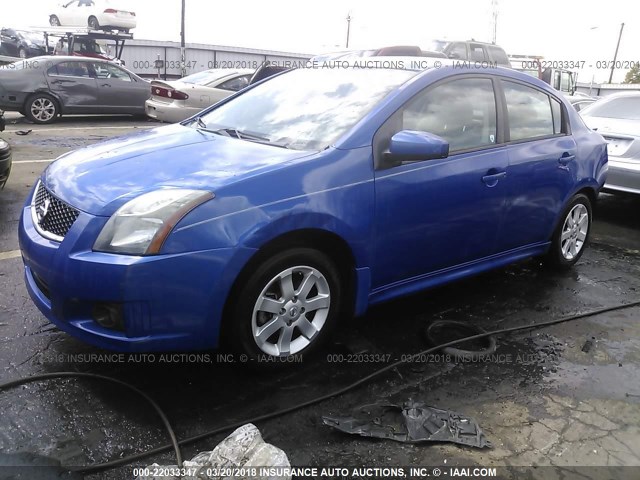 3N1AB6AP5AL718387 - 2010 NISSAN SENTRA 2.0/2.0S/SR/2.0SL BLUE photo 2