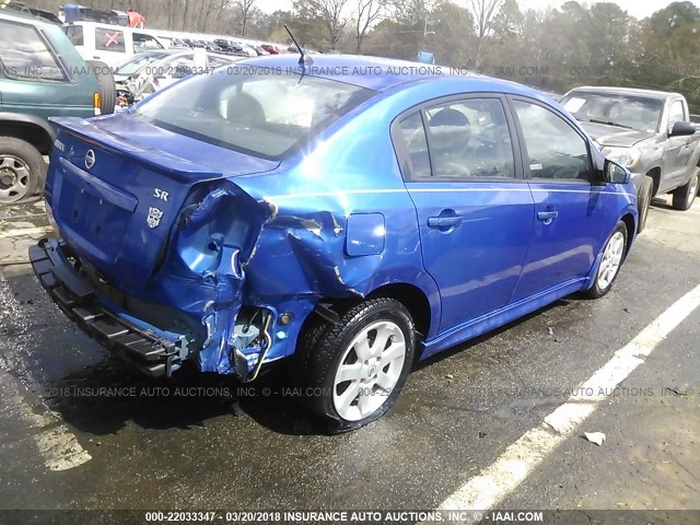 3N1AB6AP5AL718387 - 2010 NISSAN SENTRA 2.0/2.0S/SR/2.0SL BLUE photo 4