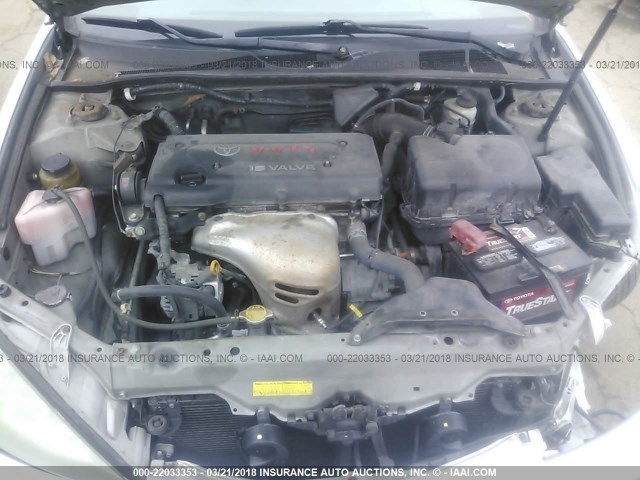 4T1BE32K63U183973 - 2003 TOYOTA CAMRY LE/XLE/SE GRAY photo 10