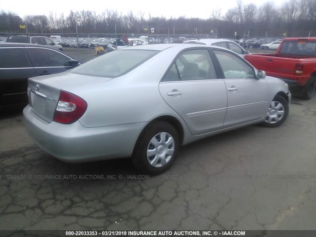 4T1BE32K63U183973 - 2003 TOYOTA CAMRY LE/XLE/SE GRAY photo 4