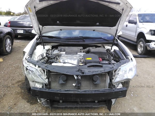 4T4BF1FK6CR273013 - 2012 TOYOTA CAMRY SE/LE/XLE Ақ фото 10