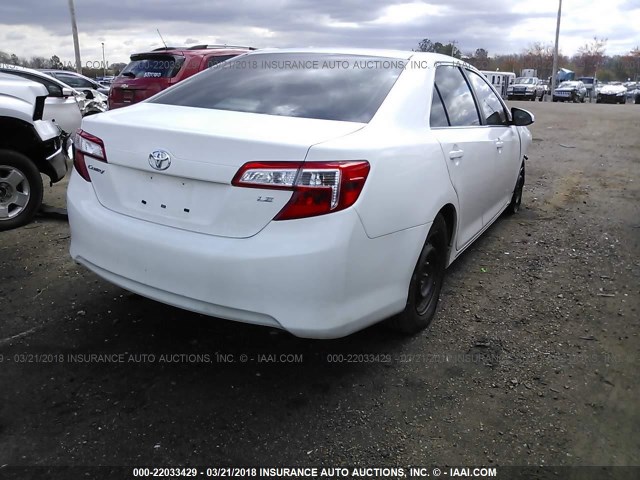 4T4BF1FK6CR273013 - 2012 TOYOTA CAMRY SE/LE/XLE Ақ фото 4