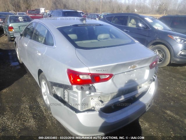 1G1ZB5ST2HF159917 - 2017 CHEVROLET MALIBU LS 银色 照片 3