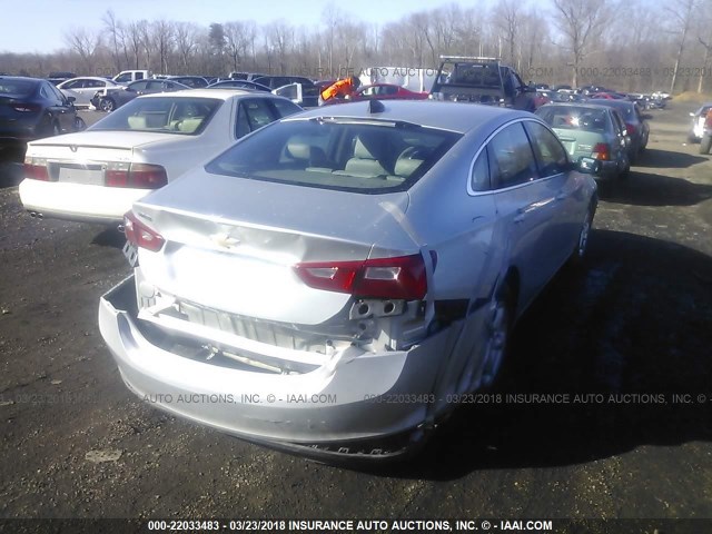 1G1ZB5ST2HF159917 - 2017 CHEVROLET MALIBU LS 银色 照片 4