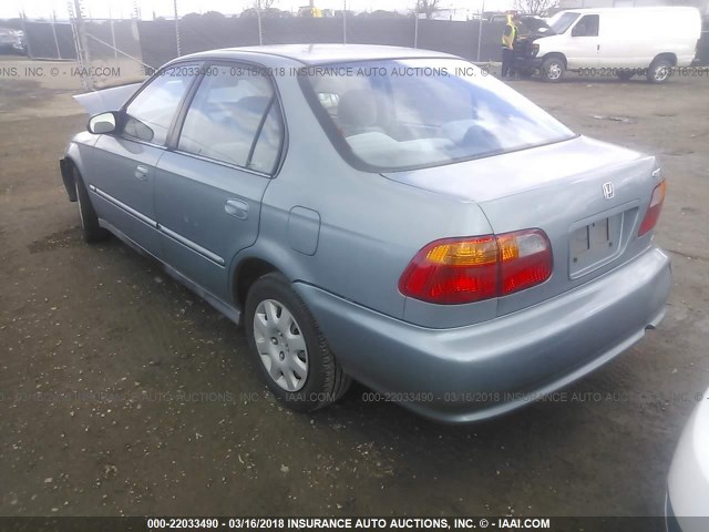 2HGEJ6619YH566687 - 2000 HONDA CIVIC SE TEAL photo 3