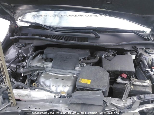 4T1BF1FK8FU020581 - 2015 TOYOTA CAMRY LE/XLE/SE/XSE ნაცრისფერი ფოტო 10