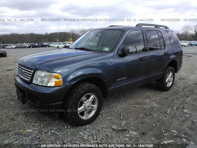 1FMZU73KX5UB19252 - 2005 FORD EXPLORER XLT/XLT SPORT/NBX BLUE photo 2