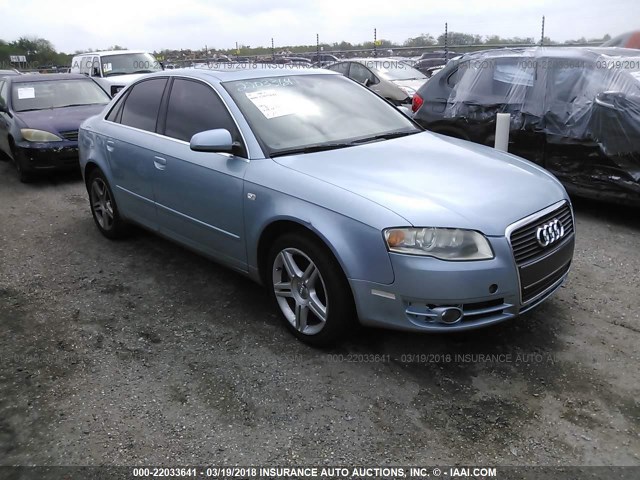 WAUAF78E06A056693 - 2006 AUDI A4 2/TURBO BLUE photo 1