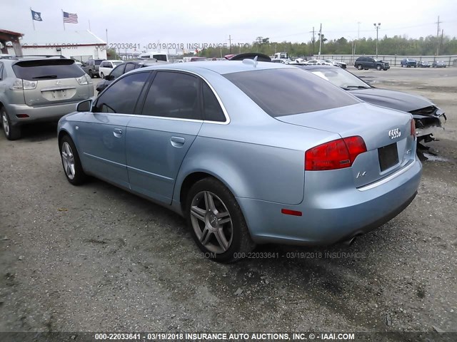 WAUAF78E06A056693 - 2006 AUDI A4 2/TURBO BLUE photo 3