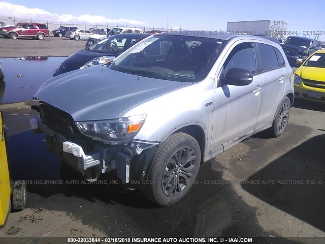 JA4AR3AU7HZ051655 - 2017 MITSUBISHI OUTLANDER SPORT ES/SE SILVER photo 2