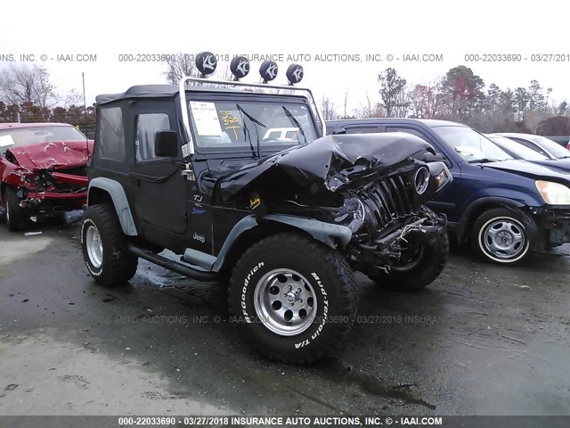 1J4FY19S7WP791389 - 1998 JEEP WRANGLER / TJ SPORT BLACK photo 1