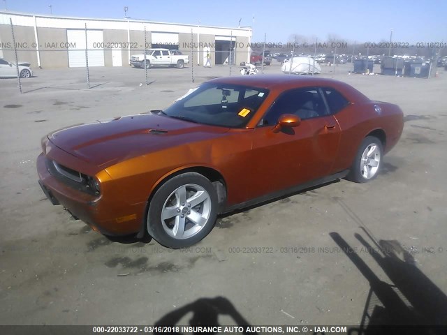 2B3CJ4DG8BH596323 - 2011 DODGE CHALLENGER ORANGE photo 2