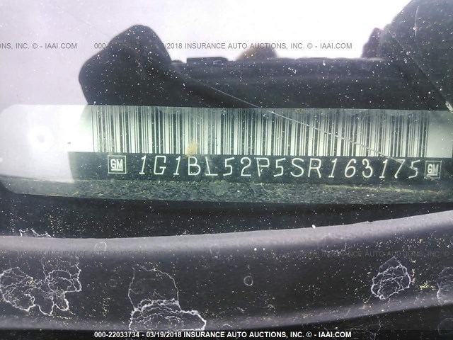 1G1BL52P5SR163175 - 1995 CHEVROLET CAPRICE / IMPALA CLASSIC/SS BLACK photo 9