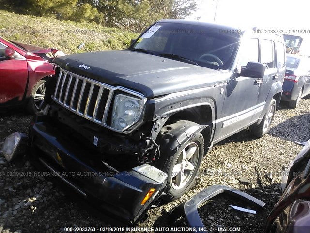 1J8GN58K38W233620 - 2008 JEEP LIBERTY LIMITED BLUE photo 2