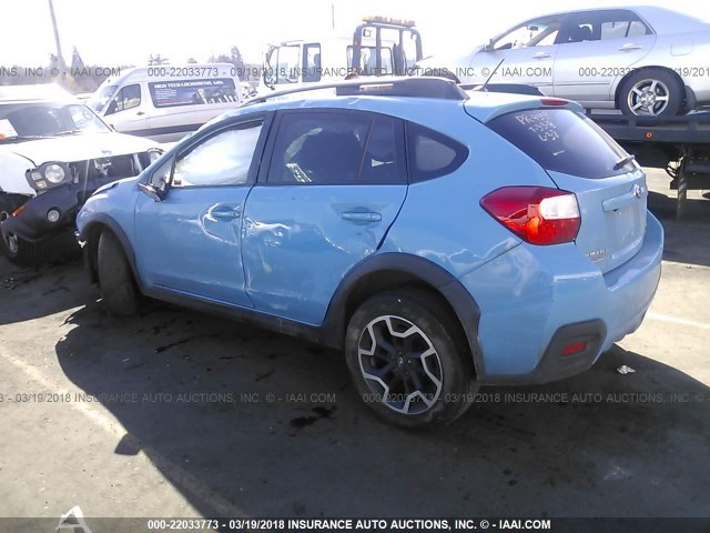 JF2GPABC3G8285040 - 2016 SUBARU CROSSTREK PREMIUM ლურჯი ფოტო 3