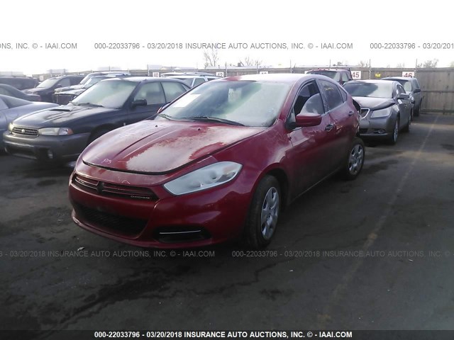 1C3CDFAA7DD257669 - 2013 DODGE DART SE/AERO RED photo 2