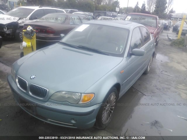 WBAEW53442PG17122 - 2002 BMW 330 XI BLUE photo 2