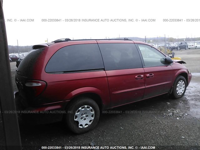 2C4GP44343R298276 - 2003 CHRYSLER TOWN & COUNTRY LX MAROON photo 4