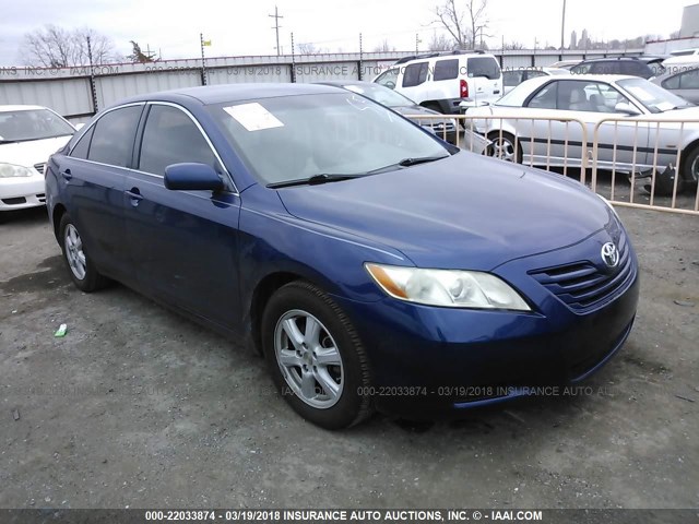 4T1BE46K38U219061 - 2008 TOYOTA CAMRY CE/LE/XLE/SE BLUE photo 1