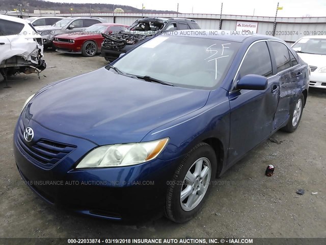 4T1BE46K38U219061 - 2008 TOYOTA CAMRY CE/LE/XLE/SE BLUE photo 2