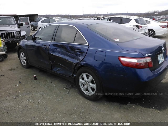 4T1BE46K38U219061 - 2008 TOYOTA CAMRY CE/LE/XLE/SE BLUE photo 3