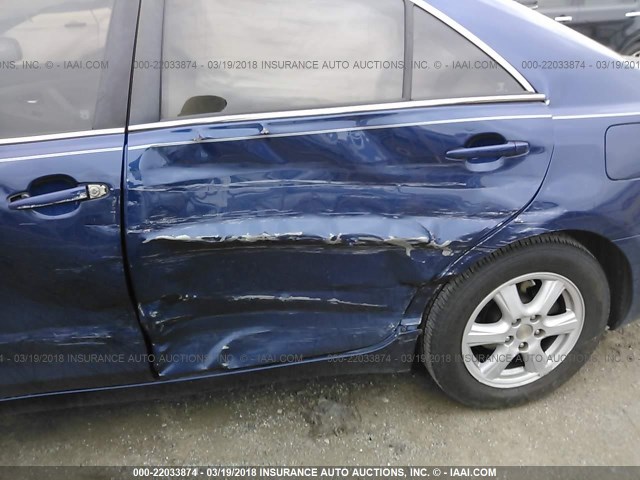 4T1BE46K38U219061 - 2008 TOYOTA CAMRY CE/LE/XLE/SE BLUE photo 6