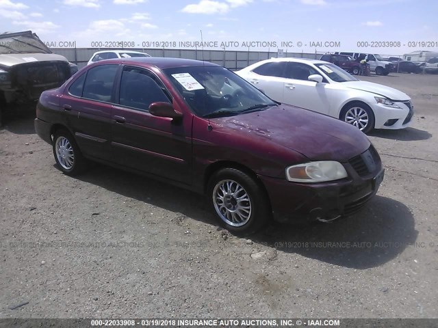 3N1CB51D26L461947 - 2006 NISSAN SENTRA 1.8/1.8S RED photo 1