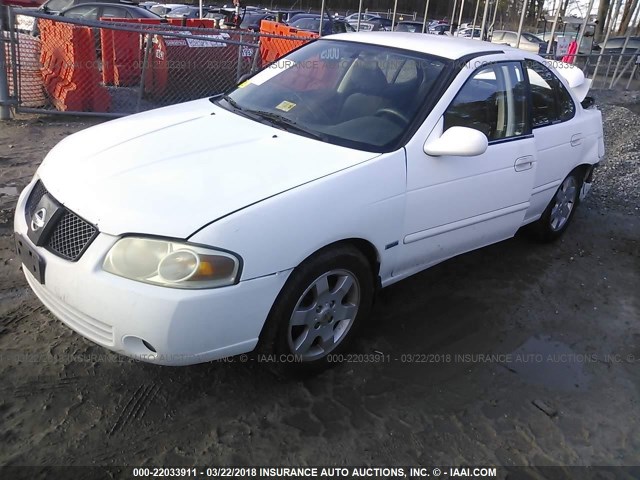 3N1CB51D16L453080 - 2006 NISSAN SENTRA 1.8/1.8S WHITE photo 2