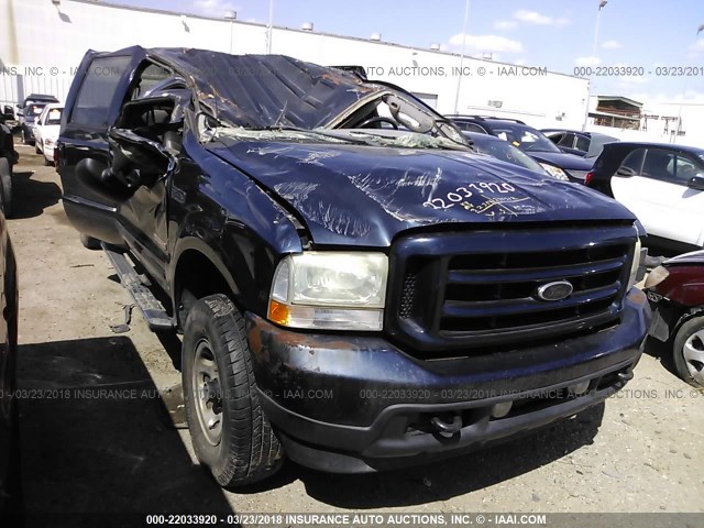 1FTSW31P94EC80479 - 2004 FORD F350 SRW SUPER DUTY Dark Blue photo 1