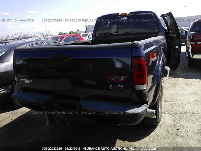 1FTSW31P94EC80479 - 2004 FORD F350 SRW SUPER DUTY Dark Blue photo 4