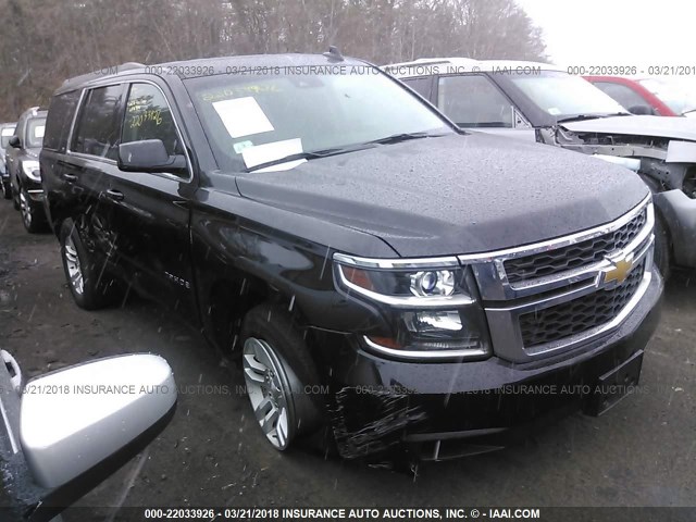 1GNSKBKCXGR310269 - 2016 CHEVROLET TAHOE K1500 LT BLACK photo 1