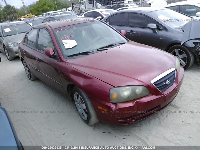 KMHDN46D34U714915 - 2004 HYUNDAI ELANTRA GLS/GT RED photo 1